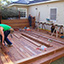 Wooden deck construction